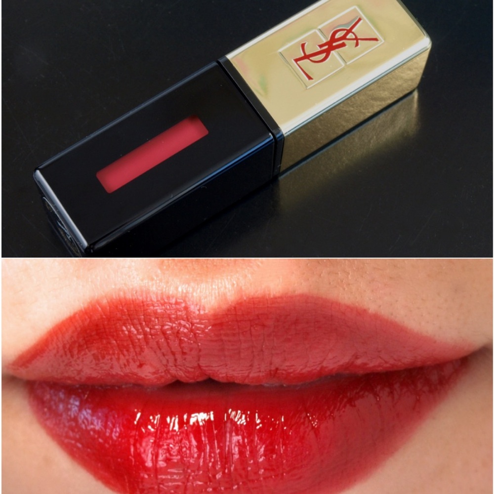YSL Glossy Stain #10 Rouge Filtre YSL Rouge Pur Couture lipstick  Philtre Lèvres